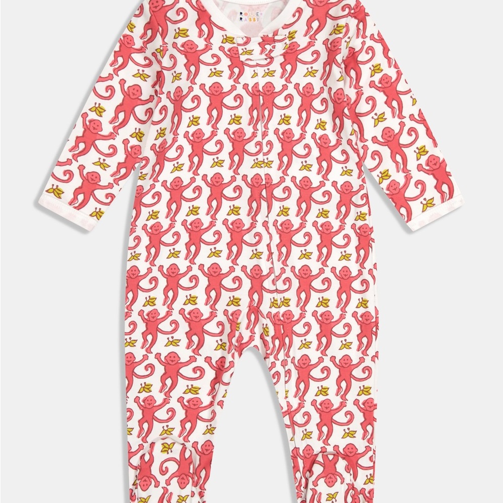 NWT Roller Rabbit monkey footie jammies